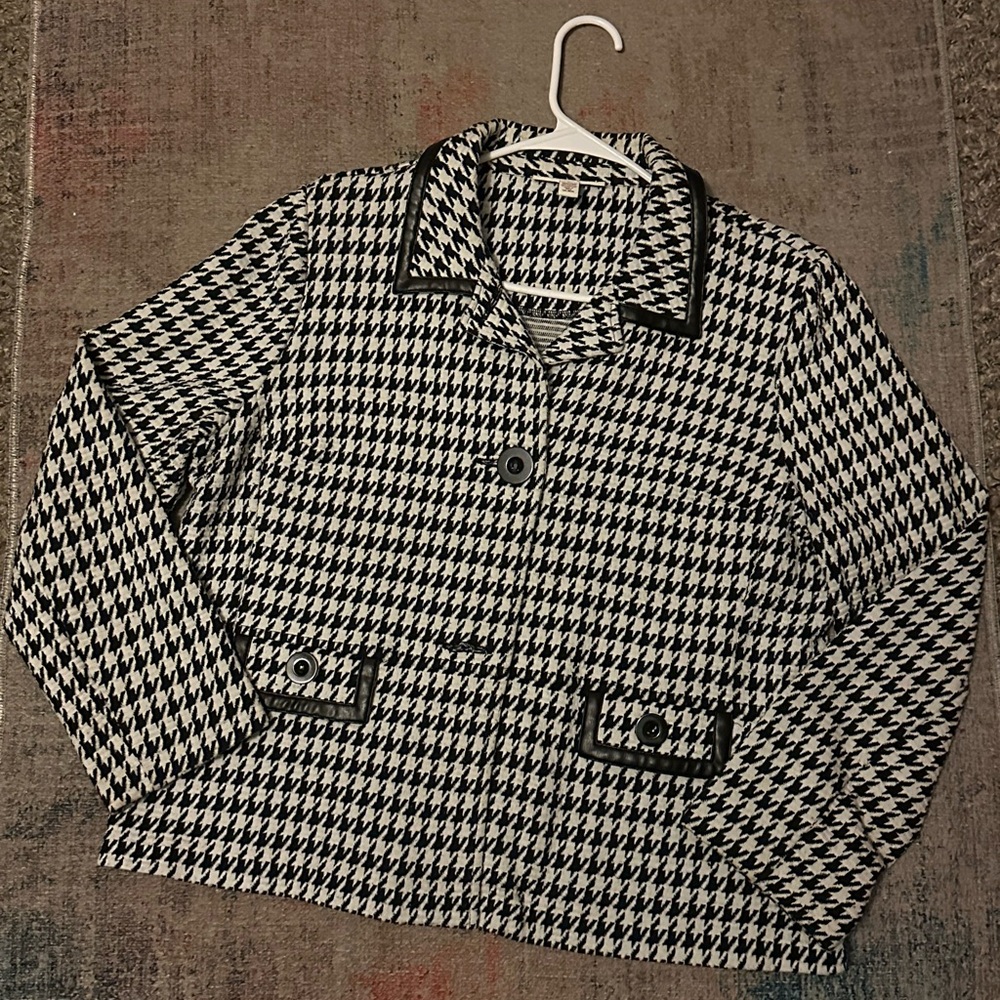 JM Collection Houndstooth Jacket